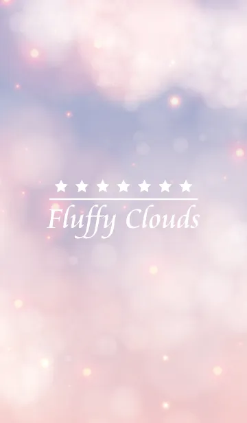 [LINE着せ替え] Fluffy Clouds -BLUE PINK-の画像1