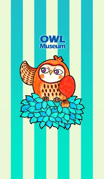 [LINE着せ替え] フクロウ 博物館 115 - Patient Owlの画像1