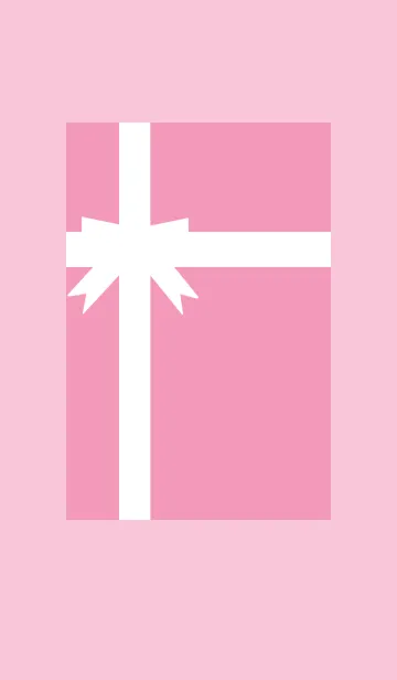 [LINE着せ替え] シンプルなプレゼントボックス 3 ピンクの画像1