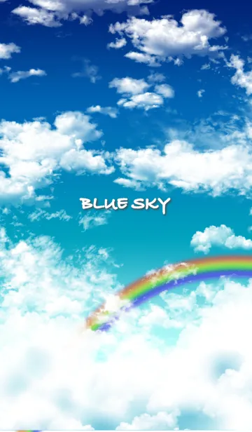 [LINE着せ替え] BLUE SKY -空、雲、虹-の画像1