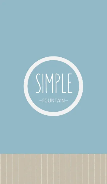 SIMPLE -Fountain Blue-の着せ替えメイン画像