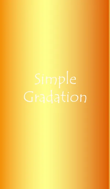 [LINE着せ替え] Simple Gradation -GLOSSY ORANGE-の画像1