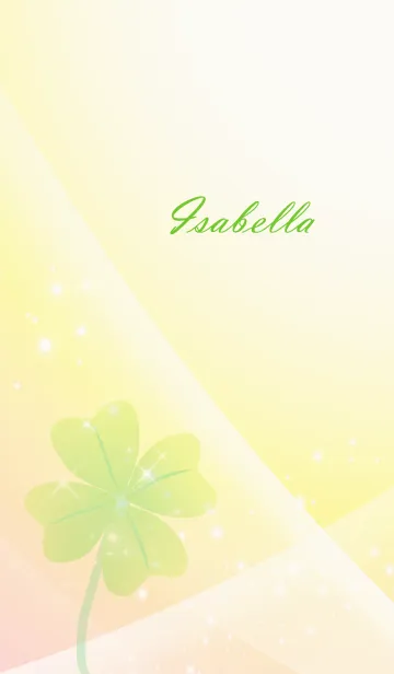[LINE着せ替え] No.1204 Isabella Lucky Clover nameの画像1