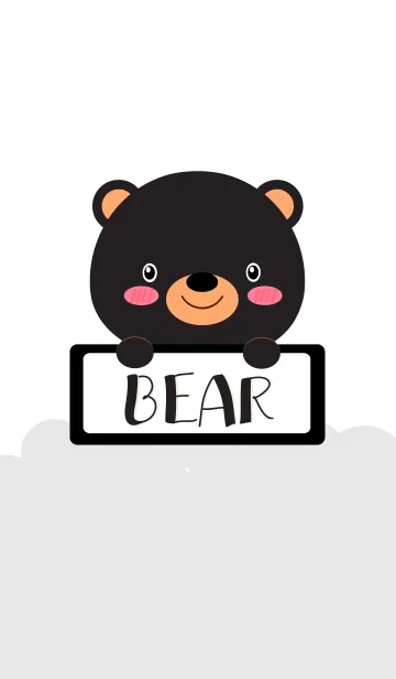 [LINE着せ替え] I'm Lovely Black Bear Theme (jp)の画像1