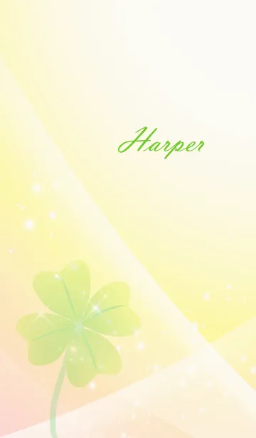 [LINE着せ替え] No.1216 Harper Lucky Clover nameの画像1