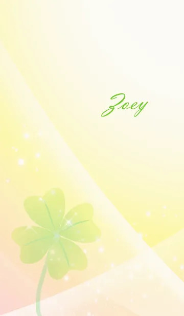 [LINE着せ替え] No.1224 Zoey Lucky Clover nameの画像1