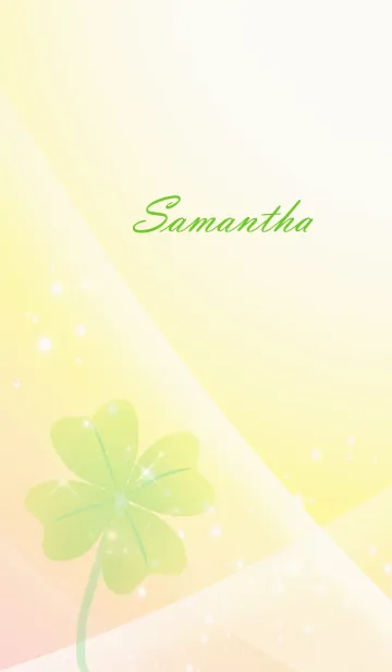 [LINE着せ替え] No.1229 Samantha Lucky Clover nameの画像1