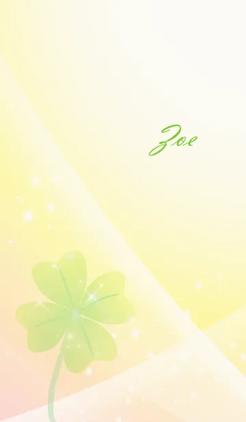 [LINE着せ替え] No.1231 Zoe Lucky Clover nameの画像1