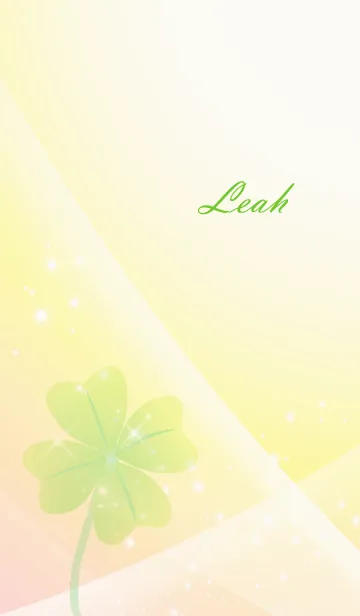 [LINE着せ替え] No.1233 Leah Lucky Clover nameの画像1