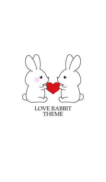 [LINE着せ替え] LOVE RABBIT THEME.の画像1