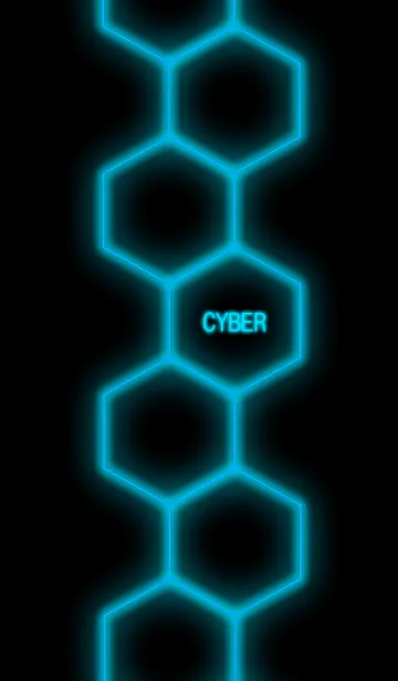 [LINE着せ替え] CYBER BLUEの画像1