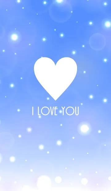 [LINE着せ替え] I LOVE YOU -BLUE HEART THEME-の画像1
