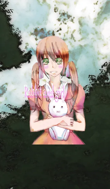 [LINE着せ替え] 兎と女の子の画像1