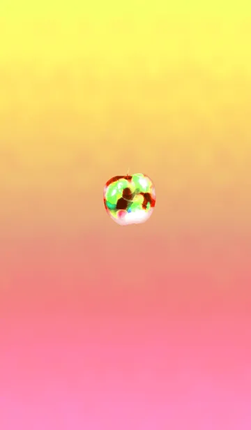 [LINE着せ替え] サイバーアップルオレンジの画像1