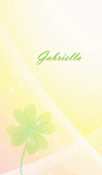 [LINE着せ替え] No.1238 Gabriella Lucky Clover nameの画像1