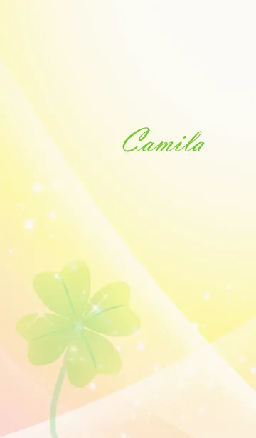 [LINE着せ替え] No.1239 Camila Lucky Clover nameの画像1