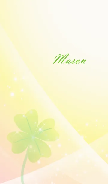 [LINE着せ替え] No.1244 Mason Lucky Clover nameの画像1