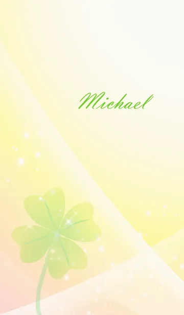 [LINE着せ替え] No.1247 Michael Lucky Clover nameの画像1