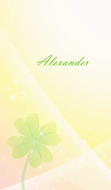 [LINE着せ替え] No.1248 Alexander Lucky Clover nameの画像1