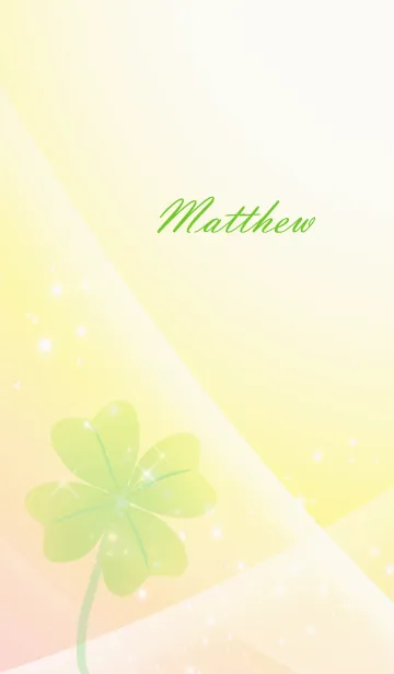 [LINE着せ替え] No.1255 Matthew Lucky Clover nameの画像1