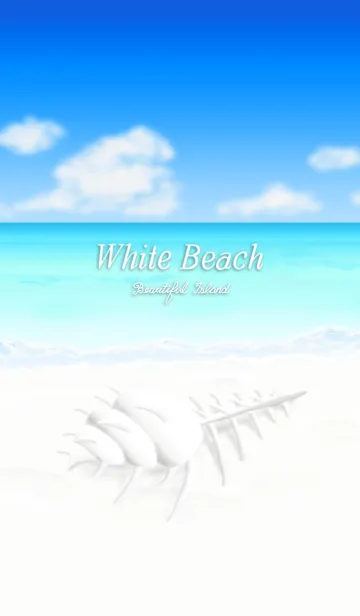 [LINE着せ替え] White Beach 2の画像1