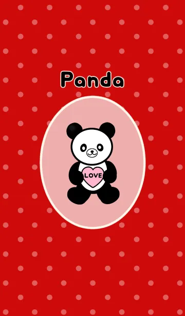 [LINE着せ替え] LOVE パンダの画像1