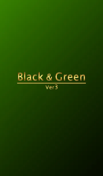 [LINE着せ替え] Black ＆ Green 3の画像1