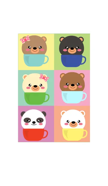 [LINE着せ替え] Bear In The Cup Theme (jp)の画像1