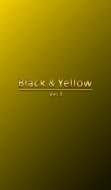 [LINE着せ替え] Black ＆ Yellow 3の画像1