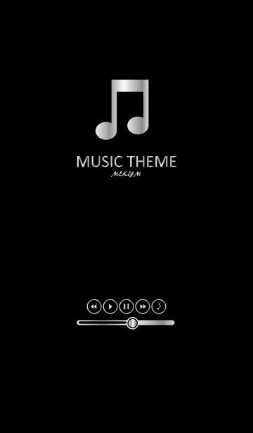 [LINE着せ替え] MUSIC THEME -SILVER-の画像1
