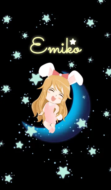 [LINE着せ替え] えみこ (青い月のバニーガール)の画像1