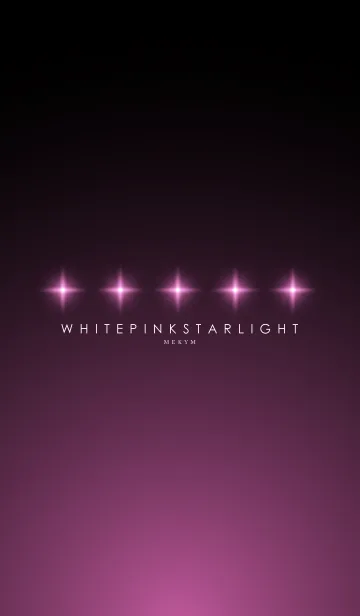 [LINE着せ替え] WHITE PINK STARLIGHTの画像1
