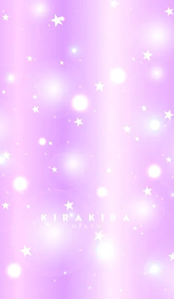 [LINE着せ替え] K I R A K I R A -PURPLE GOLD STAR-の画像1