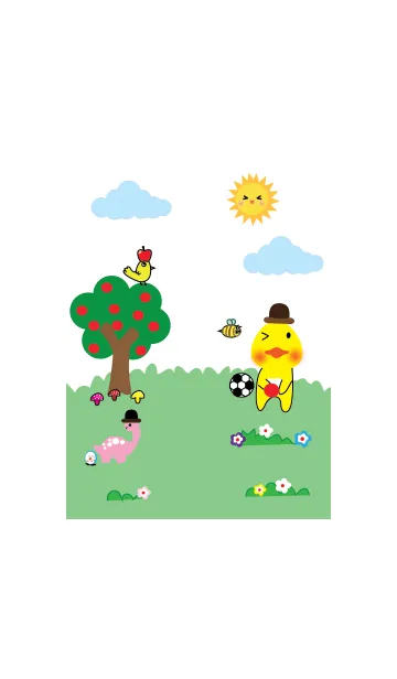 [LINE着せ替え] Cute duck theme v.4 (JP)の画像1