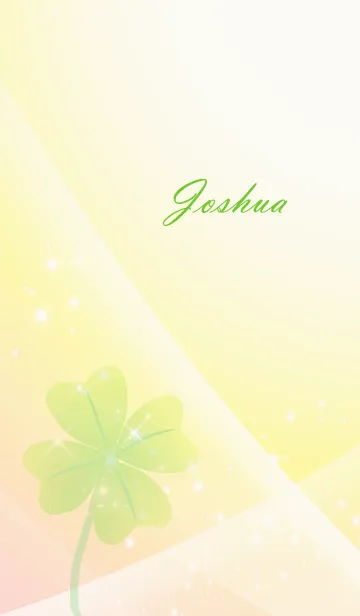 [LINE着せ替え] No.1261 Joshua Lucky Clover nameの画像1