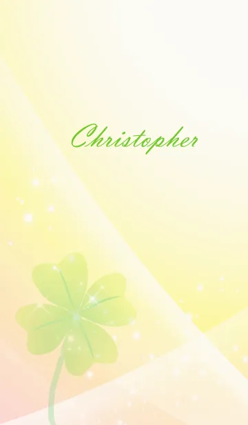 [LINE着せ替え] No.1266 Christopher Lucky Clover nameの画像1