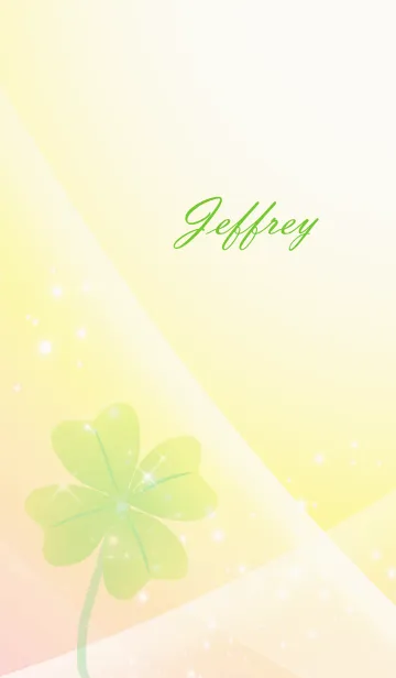 [LINE着せ替え] No.1300 Jeffrey Lucky Clover nameの画像1