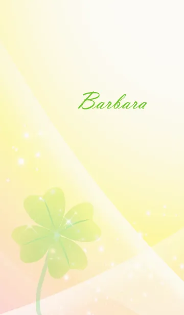 [LINE着せ替え] No.1304 Barbara Lucky Clover nameの画像1