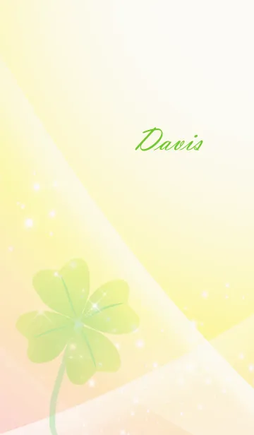 [LINE着せ替え] No.1336 Davis Lucky Clover nameの画像1