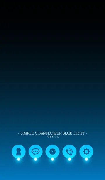 [LINE着せ替え] - SIMPLE CORNFLOWER BLUE LIGHT -の画像1