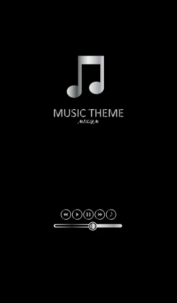[LINE着せ替え] MUSIC THEME -STAINLESS SILVER-の画像1