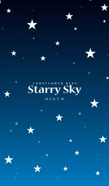 [LINE着せ替え] - Starry Sky Cornflower Blue -の画像1