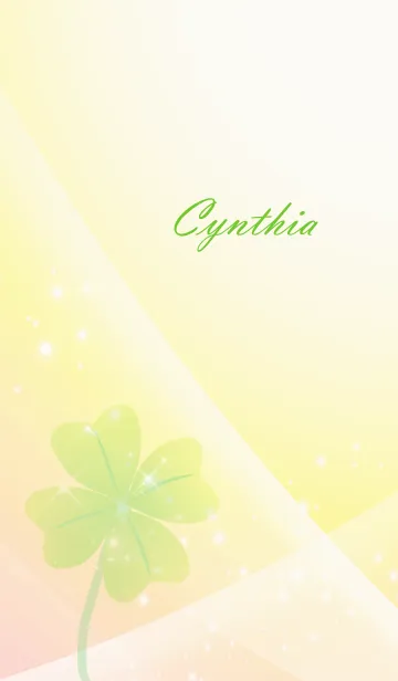 [LINE着せ替え] No.1327 Cynthia Lucky Clover nameの画像1