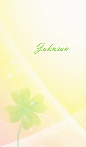 [LINE着せ替え] No.1332 Johnson Lucky Clover nameの画像1