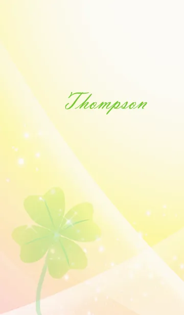 [LINE着せ替え] No.1345 Thompson Lucky Clover nameの画像1