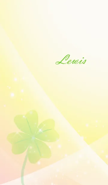 [LINE着せ替え] No.1351 Lewis Lucky Clover nameの画像1