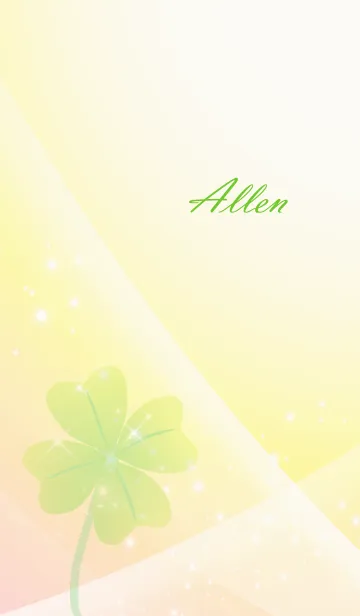 [LINE着せ替え] No.1355 Allen Lucky Clover nameの画像1