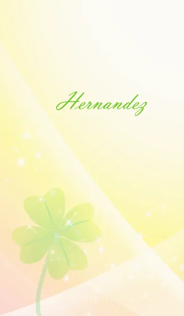 [LINE着せ替え] No.1357 Hernandez Lucky Clover nameの画像1