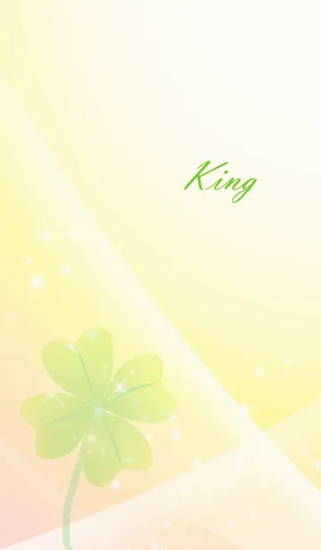 [LINE着せ替え] No.1358 King Lucky Clover nameの画像1