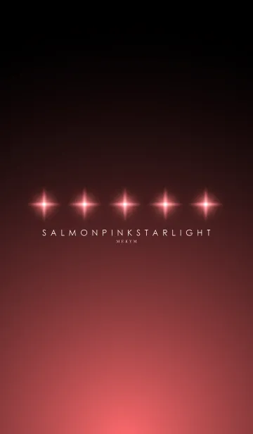 [LINE着せ替え] SALMON PINK STARLIGHTの画像1